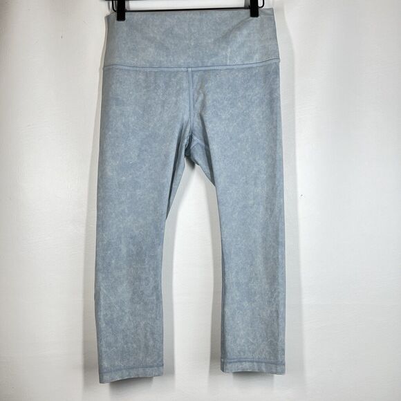 Lululemon Wunder Under HR Crop 21” Size 10 Snow Washed Chambray - Picture 1 of 10